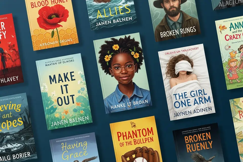 Custom book cover designs for different genres