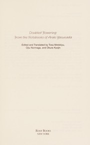 Cover of Doubled Flowering: From the Notebooks of Araki Yasusada